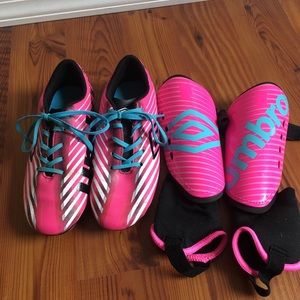 Cleats and shin guards